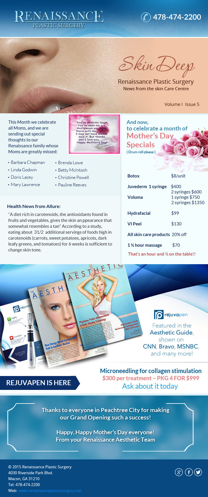 renaissance_May Newsletter